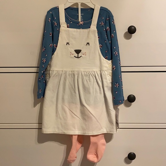 NWT Carter’s cat jumper set with tights - Picture 1 of 2